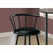 Monarch Specialties Bar Stool, Set Of 2, Swivel, Bar Height, Metal, Pu Leather Look, Black, Contemporary, Modern I 2398 - alternate 4